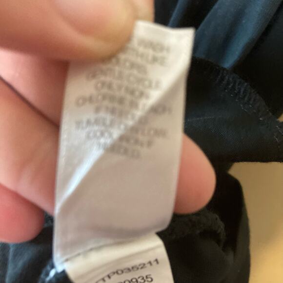 Purejill Curved Seam Tunic with 2 Pockets Black Size Small - Picture 8 of 9